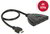 DELOCK Switch HDMI UHD 3x HDMI in 1x HDMI out 4K, 50cm kábellel - 18600