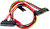4World - 08526 - 22pin SATA3 kábel 50cm - red