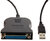 4World - Adapter USB [M] > LPT Parallel Port DB25 [F], 1.15m, fekete
