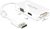 Delock - Adapter Displayport 1.1 male > VGA / HDMI / DVI female Passive white - 62655