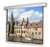Funscreen Matt White Rollo 180x180 cm Format 1:1 Fekete tokkal