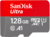 SANDISK -128GB MICROSD ULTRA ANDROID KÁRTYA + adapter - SDSQUAR-128G/173449