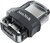 SANDISK - DUAL DRIVE 64GB - Fekete/ezüst