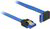 Delock - SATA3 EGYENES/FEL kék kábel 20cm - 84995