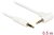 DeLock Cable Stereo Jack 3.5 mm 4 pin male > male angled 0,5m white