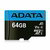 ADATA - microSD Premier 64GB + adapter - AUSDX64GUICL10A1-RA1