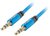 Lanberg Premium Cable Audio Mini jack 3,5mm 3pin, 1m Blue