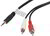 Lanberg stereo audio cable Mini Jack 3,5mm (M)->2x RCA Cinch 1.5m