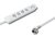 Qoltec - feszültségvédő elosztó | 4aljzat | 2xUSB | 1,4m - 50266
