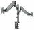 Manhattan - Dupla LED/LCD asztali kar LED/LCD 17"-32" 2x8kg gázrugóval - 461597