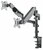 Manhattan - Dupla LED/LCD asztali kar LED/LCD 17"-32" 2x8kg gázrugóval - 461597