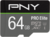 PNY - PRO ELITE MICROSDXC 64GB + adapter - P-SDU64GV31100PRO-GE