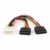 Gembird CC-SATA-PSY-0.3M 2xSATA - Molex 30 cm power cable