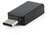 Gembird USB 3.0 C -> USB 3.0 A M/F adapter fekete