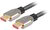 LANBERG - HDMI 2.1 összekötő kábel 0,5m - Fekete - CA-HDMI-30CU-0005-BK