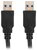 LANBERG - USB-A 3.0 összekötő kábel 1,8m - CA-USBA-30CU-0018-BK