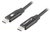 LANBERG - QC 4.0 USB-C összekötő kábel 0,5m - CA-CMCM-40CU-0005-BK