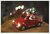 Emos DCLW08 piros autó télapóval beltéri meleg fehér karácsonyi LED dekoráció