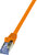 LOGILINK - patch kábel, Cat.6 S/FTP PIMF PrimeLine narancssárga 0,25m - CQ3018S