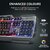 Trust - GXT 856 Torac HUN USB fekete gamer billentyűzet - 24345