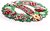 Iris 3D karácsonyi koszorú mintás/39x39cm/zöld karton dekoráció