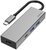 Hama 200107 ezüst USB 3.1 Type-C HUB (2x USB A, 1x USB TYPE-C, HDMI)