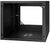Stalflex RC19-9U-450GB 19" 9U 450 mm mély lapra szerelt fekete üveg ajtós fali rack szekrény