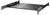 Stalflex B-RSA19-1U-350B 19" 1U 350mm mély 2 ponton rögzíthető fekete fix tálca