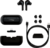 HP HYPERX Vezeték Nélküli Fülhallgató Cloud MIX Buds Bluetooth Black - 4P5D9AA