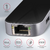 AXAGON HMC-6GL SuperSpeed USB-C Combo 6in1 Hub Black