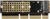 AXAGON PCEM2-1U PCIE NVME M.2 x16/x8/x4 M-Key slot adapter