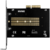 AXAGON PCEM2-NC PCIE NVME M.2 x4 M-Key slot adapter with passive cooler