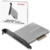 AXAGON PCEM2-NC PCIE NVME M.2 x4 M-Key slot adapter with passive cooler