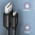 AXAGON - BUMM-AM10TB Twister Micro USB > USB-A Cable 0,6m Black