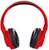 Trevi DJ 601 M piros mikrofonos sztereó fejhallgató