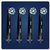 Oral-B CrossAction 4 db-os fekete fogkefefej szett