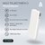 AVAX PB106W LEISURE PD/Type-C 30W+QC 18W gyorstöltő Powerbank 15.000mAh, fehér