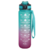 Iris KT-008-RB 1000ml-es színátmenetes motivációs kulacs idézetekkel és időskálával