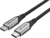 Vention USB-C 3.1/M -> USB-C 3.1/M, (szövet, szürke), 0,5m, kábel