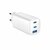 Gembird 3-port 65W GaN USB PowerDelivery fast charger White - TA-UC-PDQC65-01-W