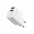 FIXED Dual USB Travel Charger 17W + USB/USB-C Cable White - FIXC17N-2UC-WH