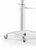 Gembird - Aluminum TV floor stand with caster wheels 37"-70" White - TVS-70T-02-W