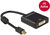 Delock - miniDisplayport 1.2 - DVI M/F 4K aktív adapter - 62603