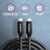 AXAGON - SPEED+ USB-C USB-C 20Gbps cable 1,5m Black - BUCM32-CM15AB