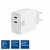 ACT - AC2165 USB-C Charger 65W 2-port with Power Delivery PPS and GaNFast White