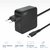 ACT - AC2010 USB-C laptop wall charger 65W with Power Delivery profiles 2m Black