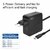 ACT - AC2010 USB-C laptop wall charger 65W with Power Delivery profiles 2m Black