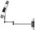 HUMANAS - BM01 professzionális kozmetikai tükör, 2 oldalas, LED háttérvilágítás, 20 cm átmérő, 5x zoom, 3 színhőmérséklet