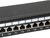 Equip Patch panel - 326425 (24 port, Cat6, 1U, árnyékolt, fekete)