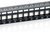 Equip Keystone Patch Panel - 769124 (24 port, Cat6, 1U, árnyékolatlan, fekete)